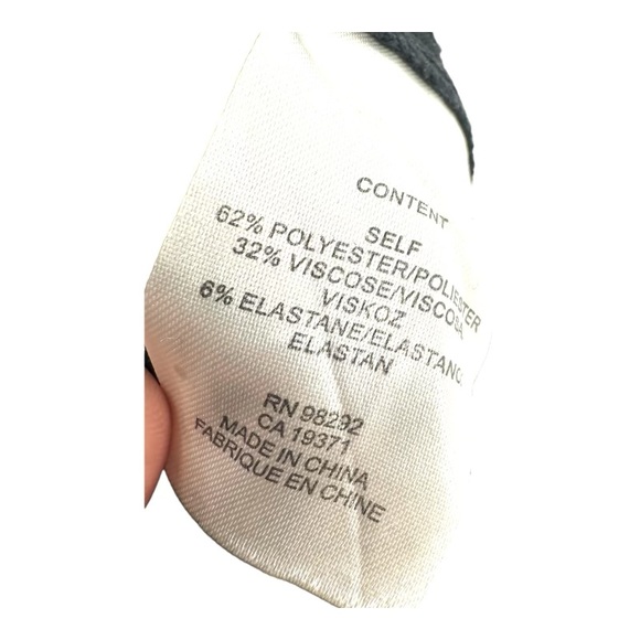 Tibi Women’s 2 Black Dress Pants Zip Office Career Trouser Flat Front - Picture 10 of 14